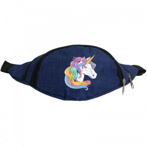 

Сумка Бананка Единорог 0011 на пояс Moon Unicorn EDN 0011 blue синий
