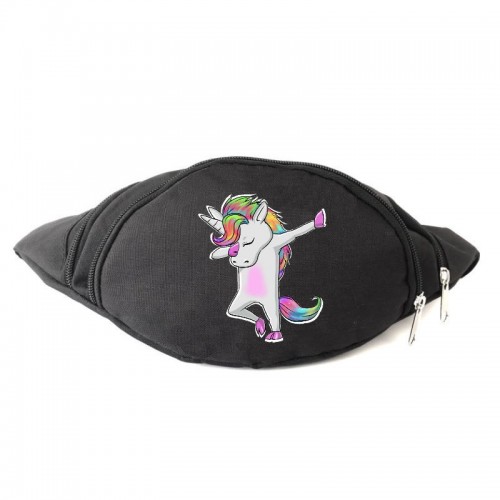 

Сумка Бананка Единорог 0035 на пояс Moon Unicorn EDN 0035 black черный