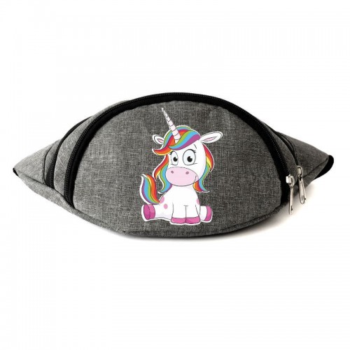 

Сумка Бананка Единорог 0022 на пояс Moon Unicorn EDN 0022 grey серый