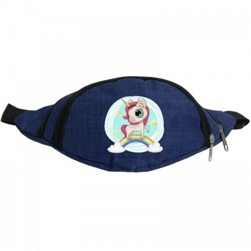 

Сумка Бананка Единорог 0026 на пояс Moon Unicorn EDN 0026 blue синий
