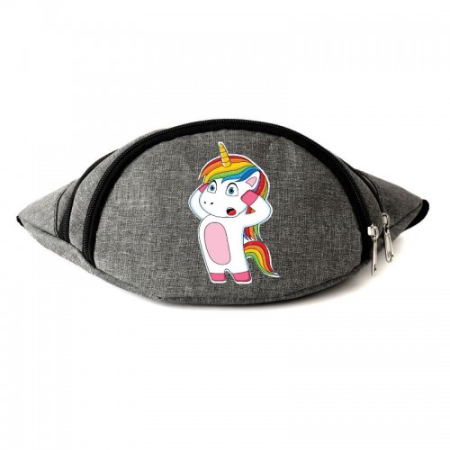 

Сумка Бананка Единорог 0016 на пояс Moon Unicorn EDN 0016 grey серый