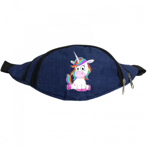 

Сумка Бананка Единорог 006 на пояс Moon Unicorn EDN 006 blue синий
