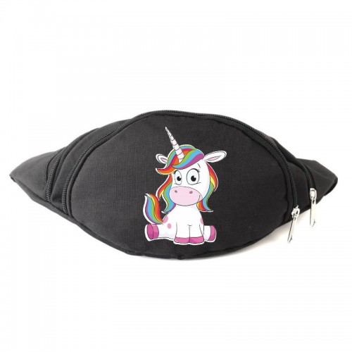

Сумка Бананка Единорог 0022 на пояс Moon Unicorn EDN 0022 black черный