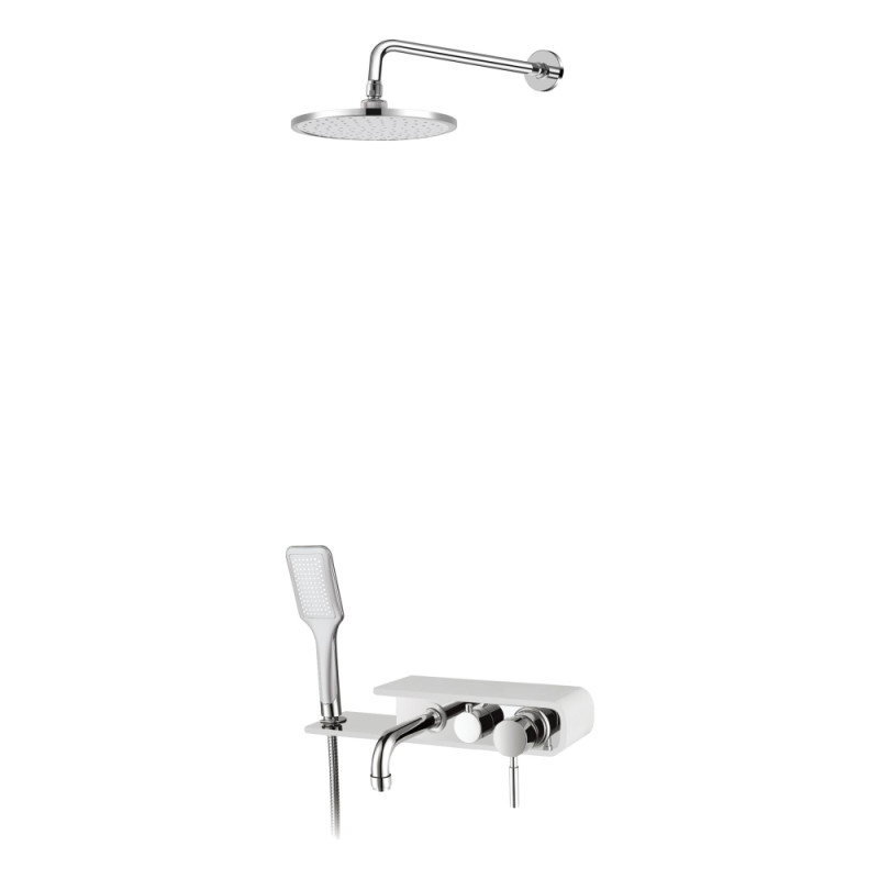 

Душевая система Q-tap WHI 1111 QT1111WHI белый/хром (69430)