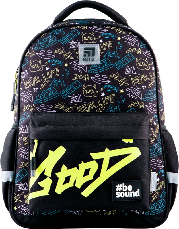 

Рюкзак Kite Education teens унисекс 420 г 40x29x11.5 см 15.5 л Паттерн Черный (K21-831M-3)