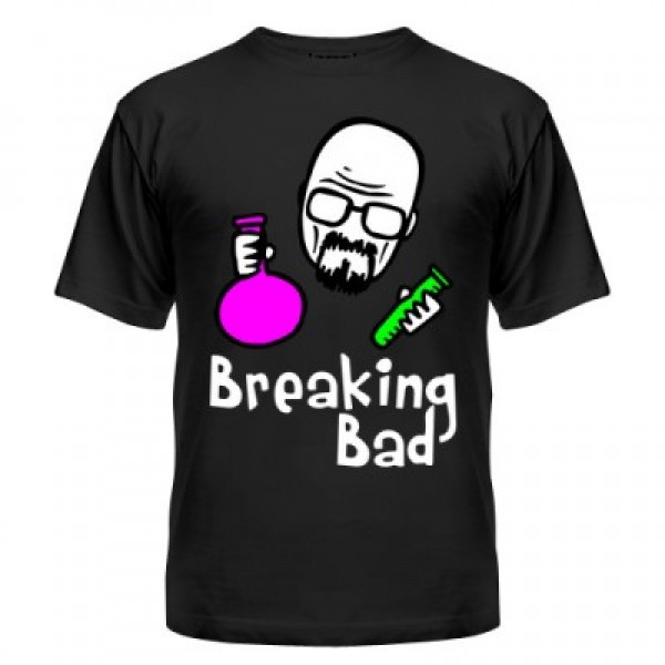 

Футболка мужская хлопок Sprintom с принтом (Breaking Bad) L, черная
