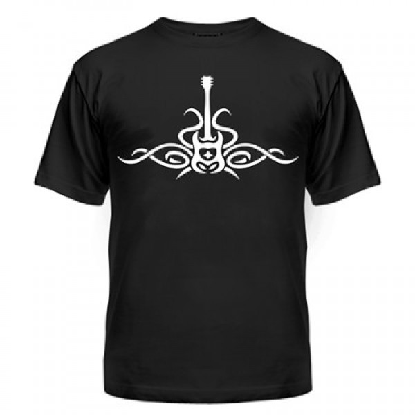 

Футболка мужская хлопок Sprintom с принтом (Гитара) L, черная