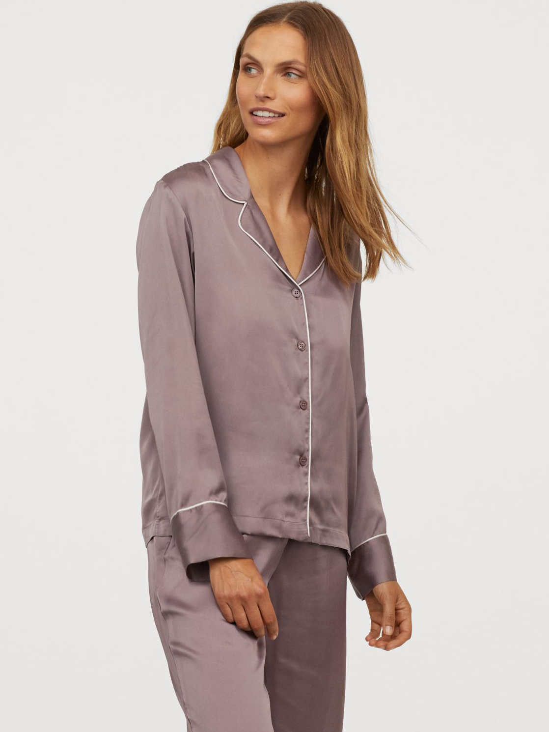 

Рубашка пижамная H&M 060918171_top S Темно-сиреневая