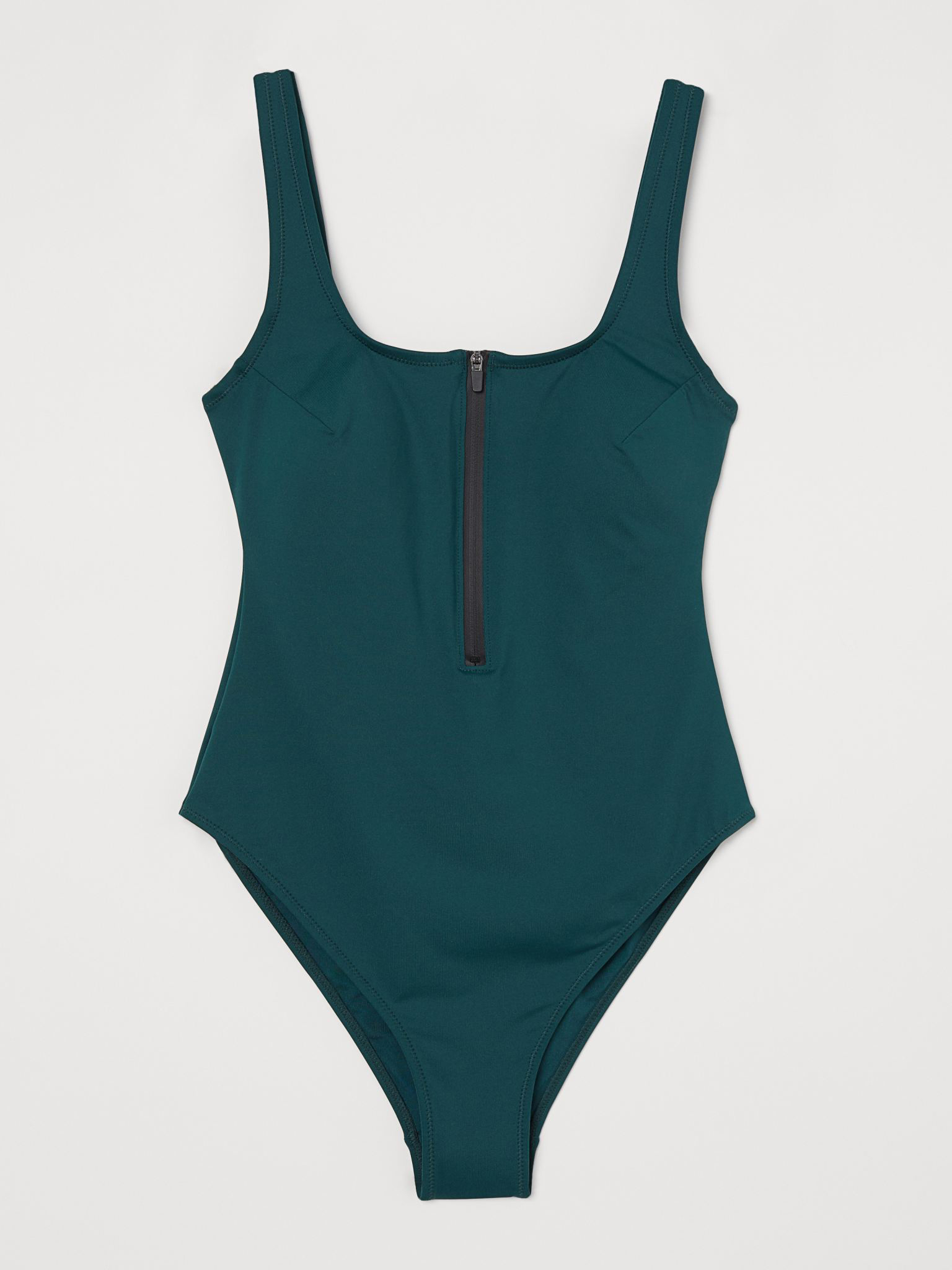 

Женский купальник слитный H&M 060873083 42 Темно-зеленый