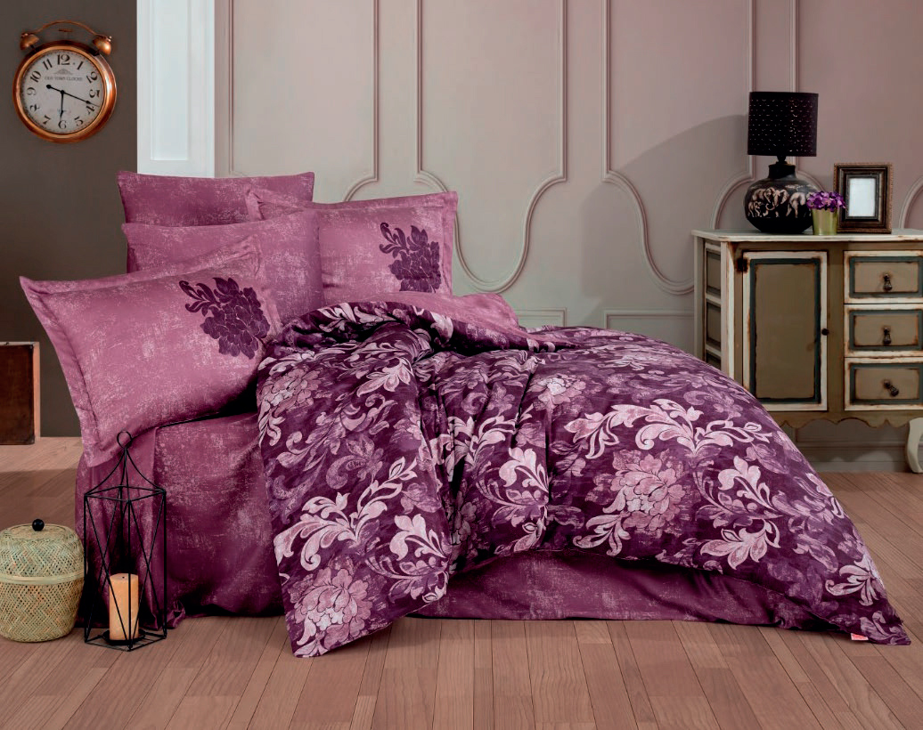 

Комплект постельного белья Hobby Exclusive Sateen Adele бордовый 200х220