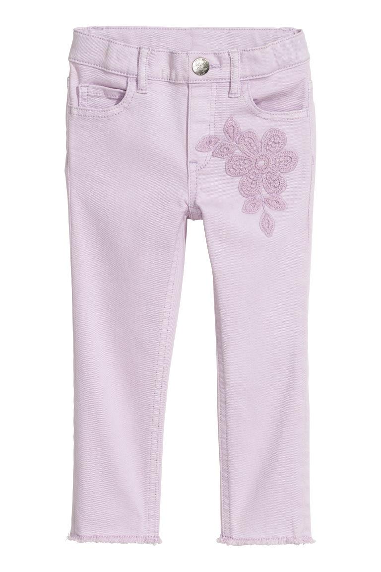 

Брюки H&M капри светло-фиолетовые 128