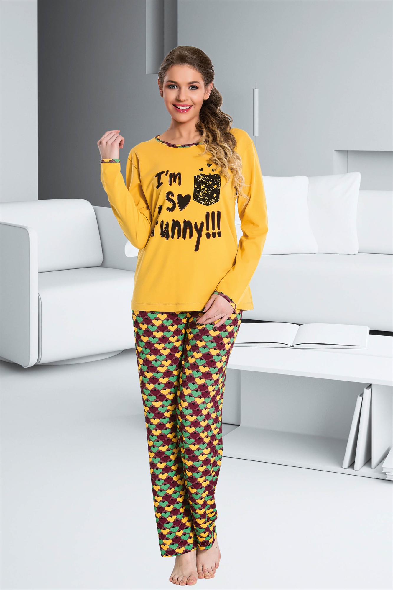 

Жіноча піжама Lady 9239 L Желтый