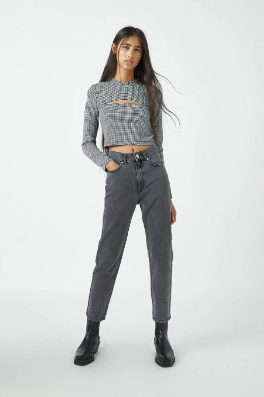 

Джинсы mom fit Pull & Bear 9683/320, Джинсы mom fit Pull & Bear 9683/320 - 40
