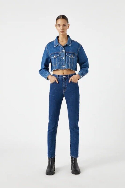 

Джинсы mom Pull & Bear 9683/320, Джинсы mom Pull & Bear 9683/320 - 38