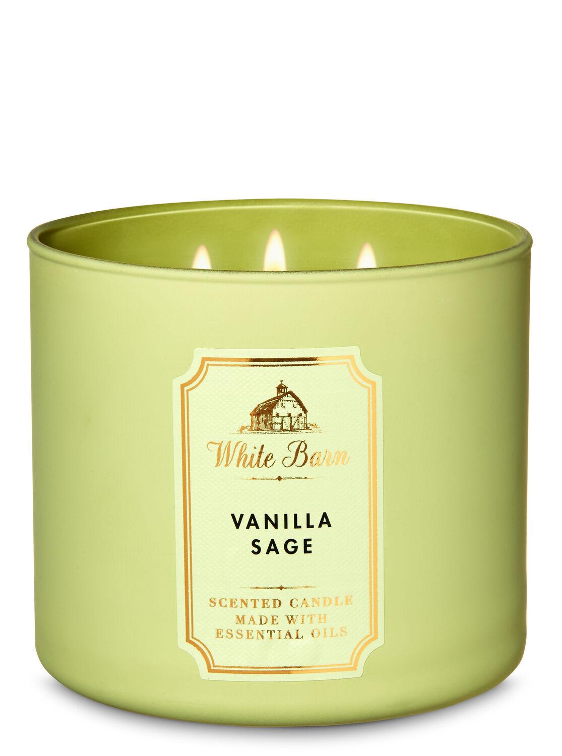 

Свеча ароматизированная VANILLA SAGE Bath & Body Works BBW0095W 411 г Светло-зелёный