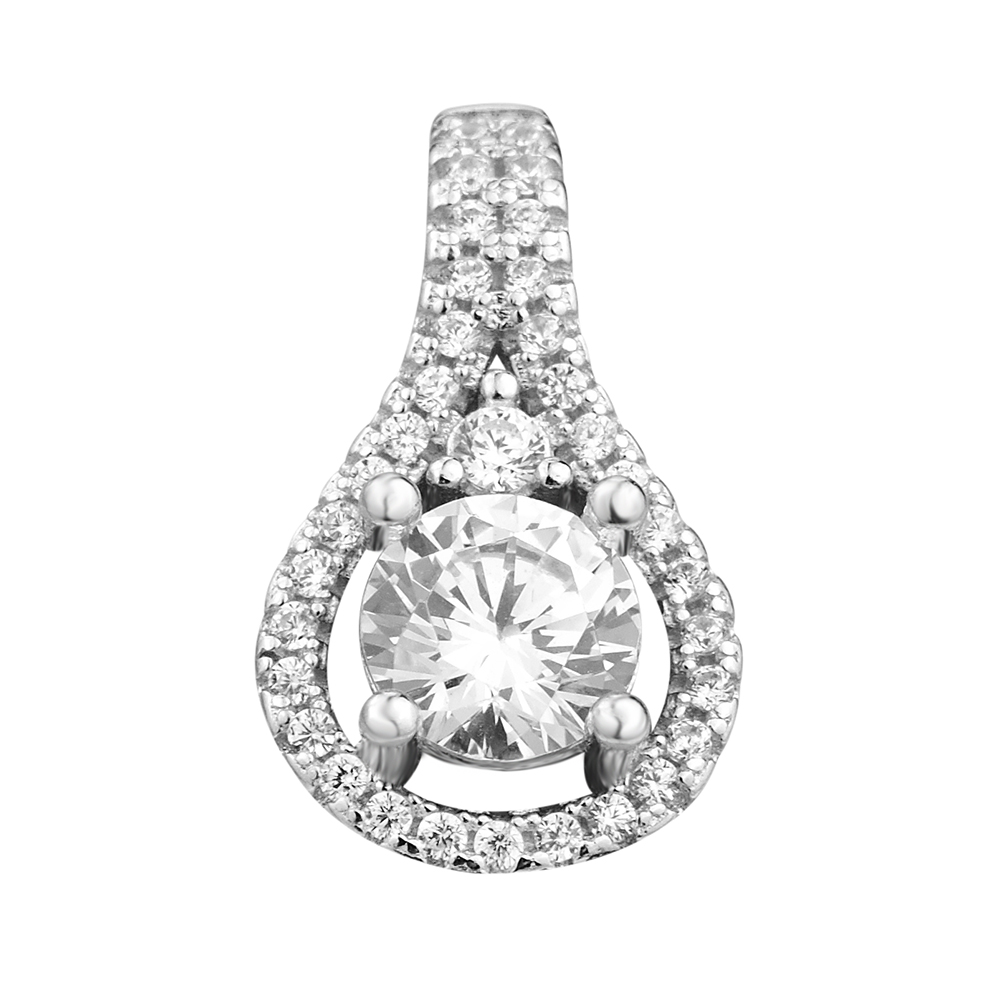 

Серебряный кулон с фианитами 000106966
