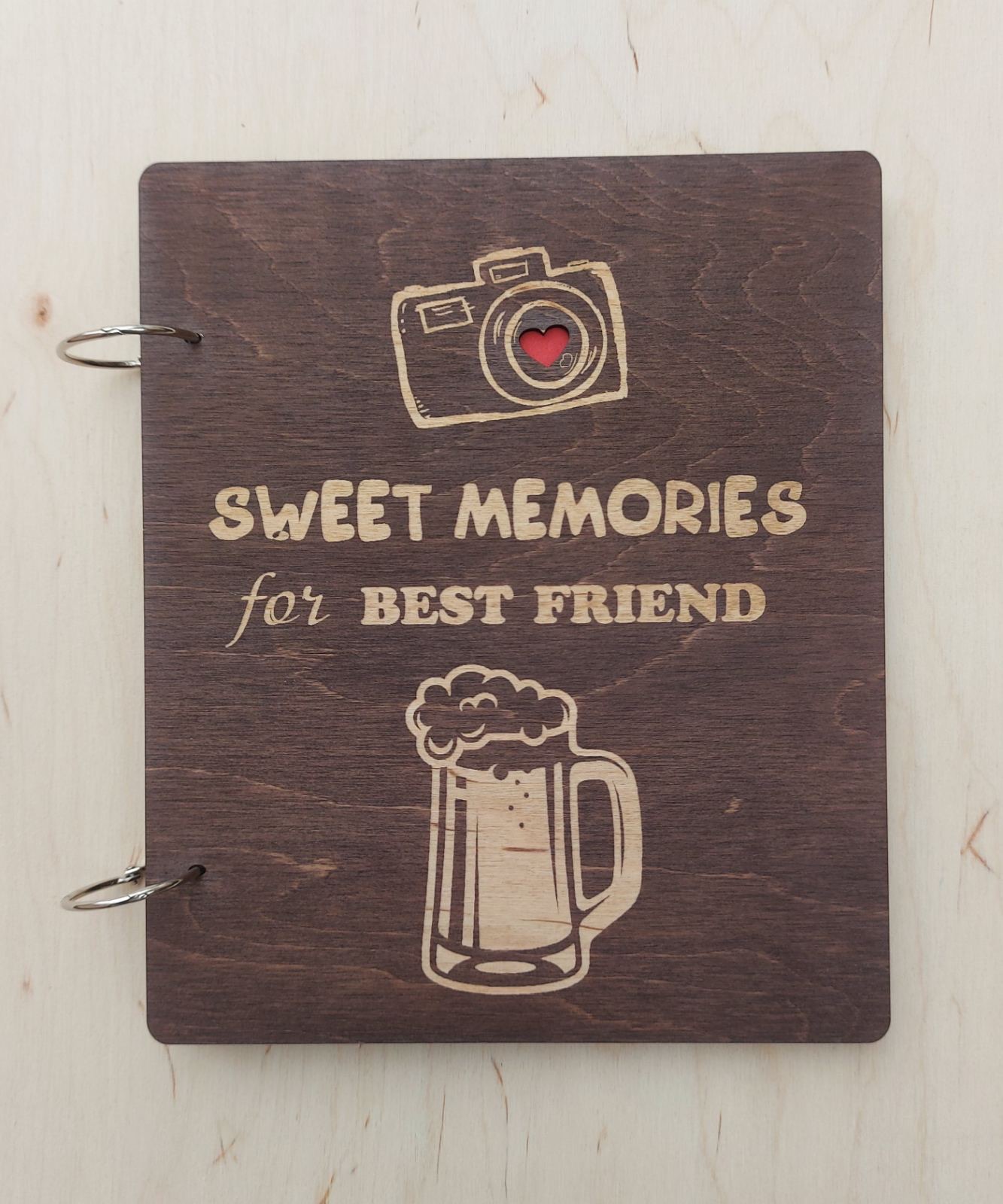 

Деревянный альбом для фото и записей «Sweet Memories for Best Friend »