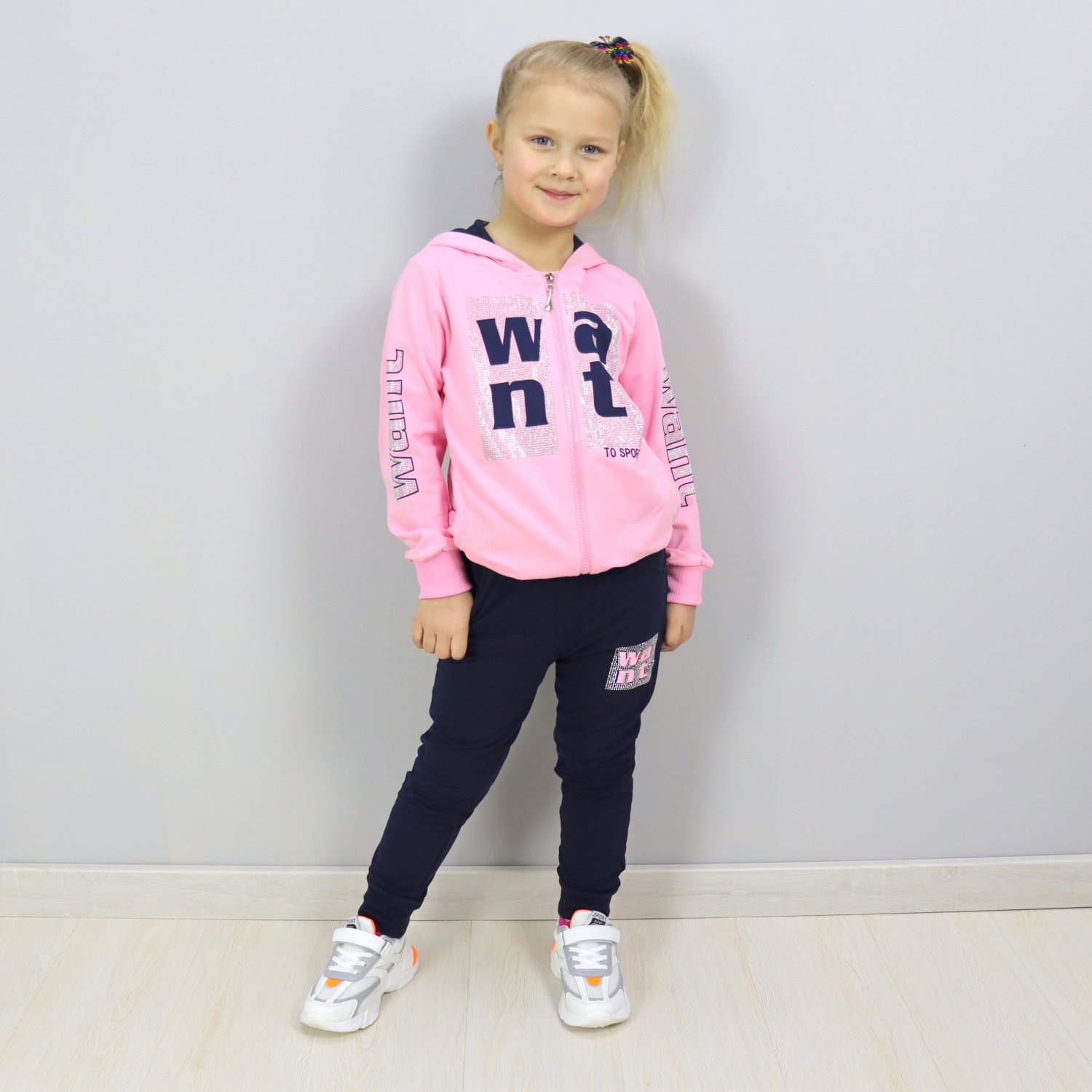 

Спортивный костюм для девочки MiSS GiM (9647роз) Рост 140 см