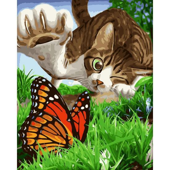 

Картина по номерам BrushMe GX23546 40*50 cм Пушистый охотник