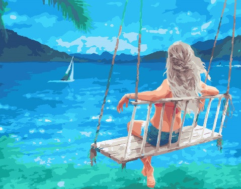 

Картина по номерам BrushMe GX24309 40*50 cм Морские качели