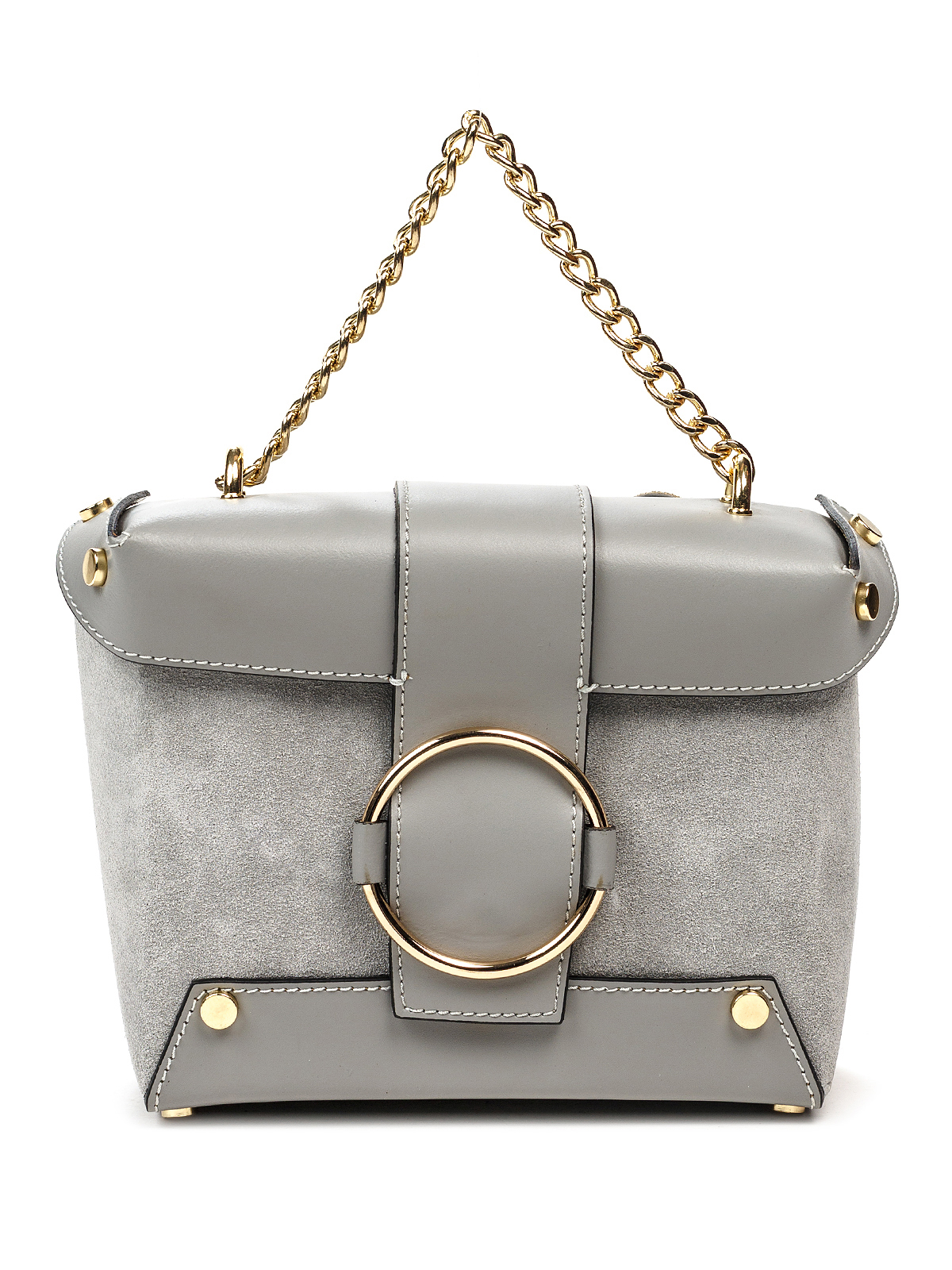 

Клатч Italian Bags 1666_gray Кожаный Серый