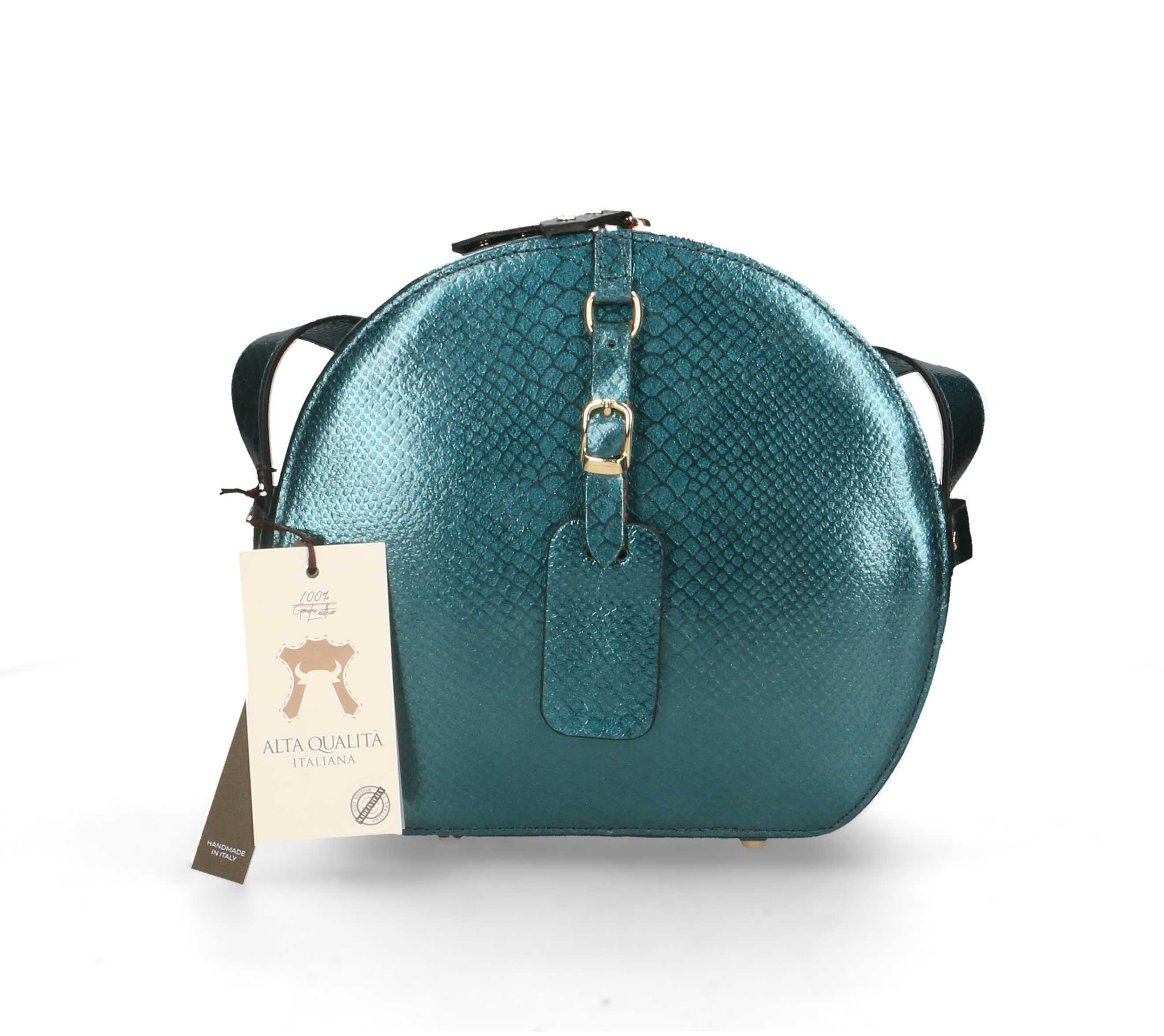 

Клатч Italian Bags 552056_petrolio Кожаный Синий