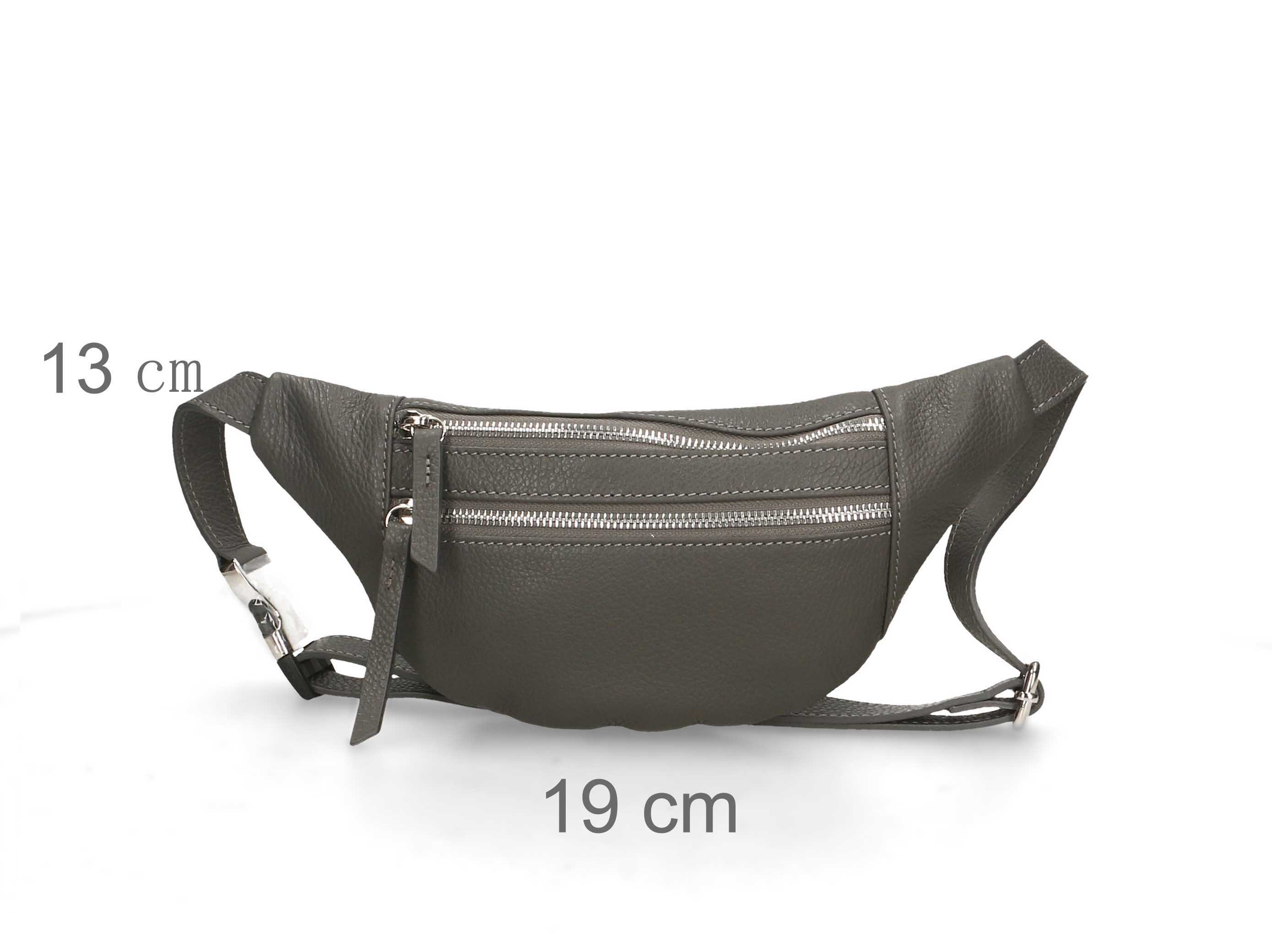 

Сумка на пояс Italian Bags 534166_gray Кожаный Серый