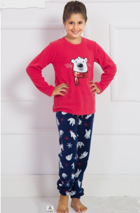

Пижама детская для девочки флис Vienetta KIDS 902069 15/16 (170-176cm)