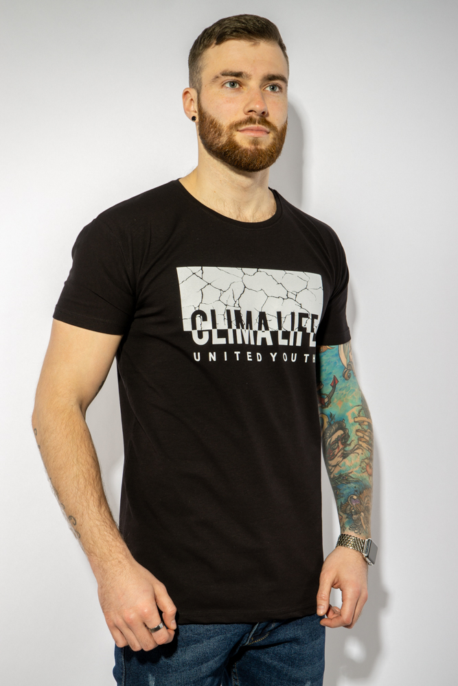 

Футболка с принтом Time of Style 85F264  Черный, Футболка с принтом Time of Style 85F264 XL Черный