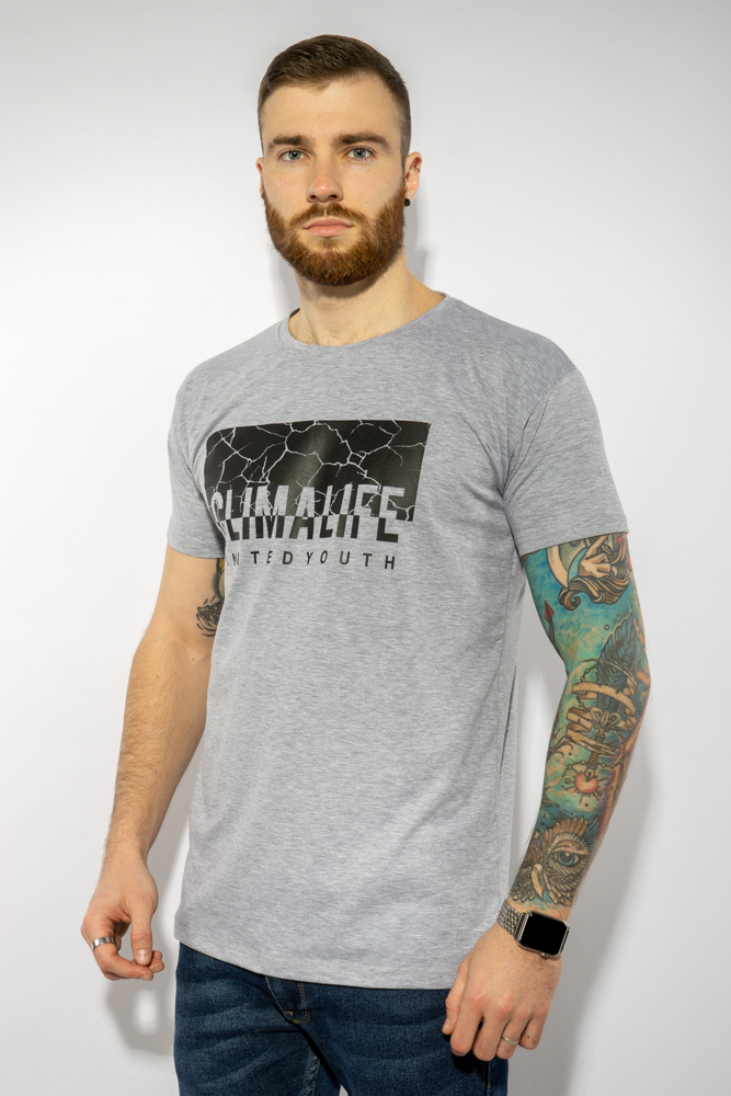 

Футболка с принтом Time of Style 85F264  Серый, Футболка с принтом Time of Style 85F264 M Серый