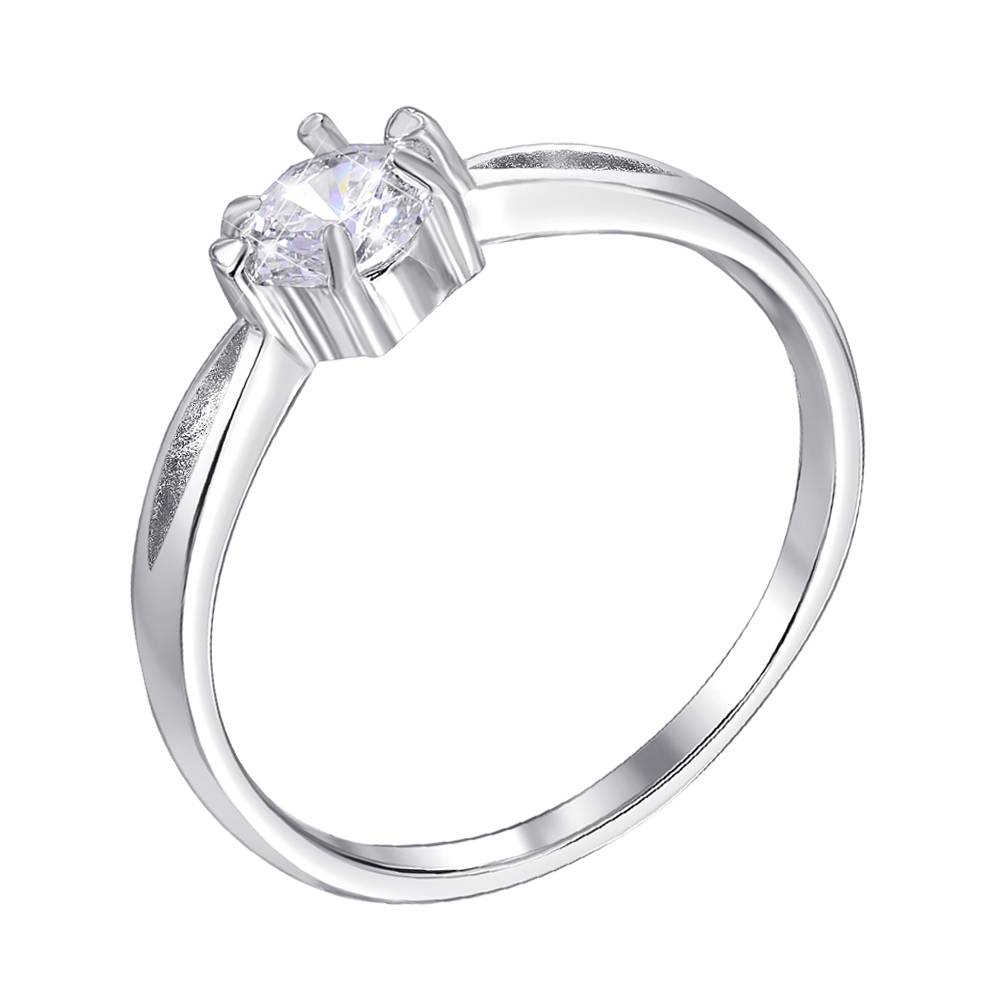 

Серебряное кольцо с цирконием 000116352 17.5 размера
