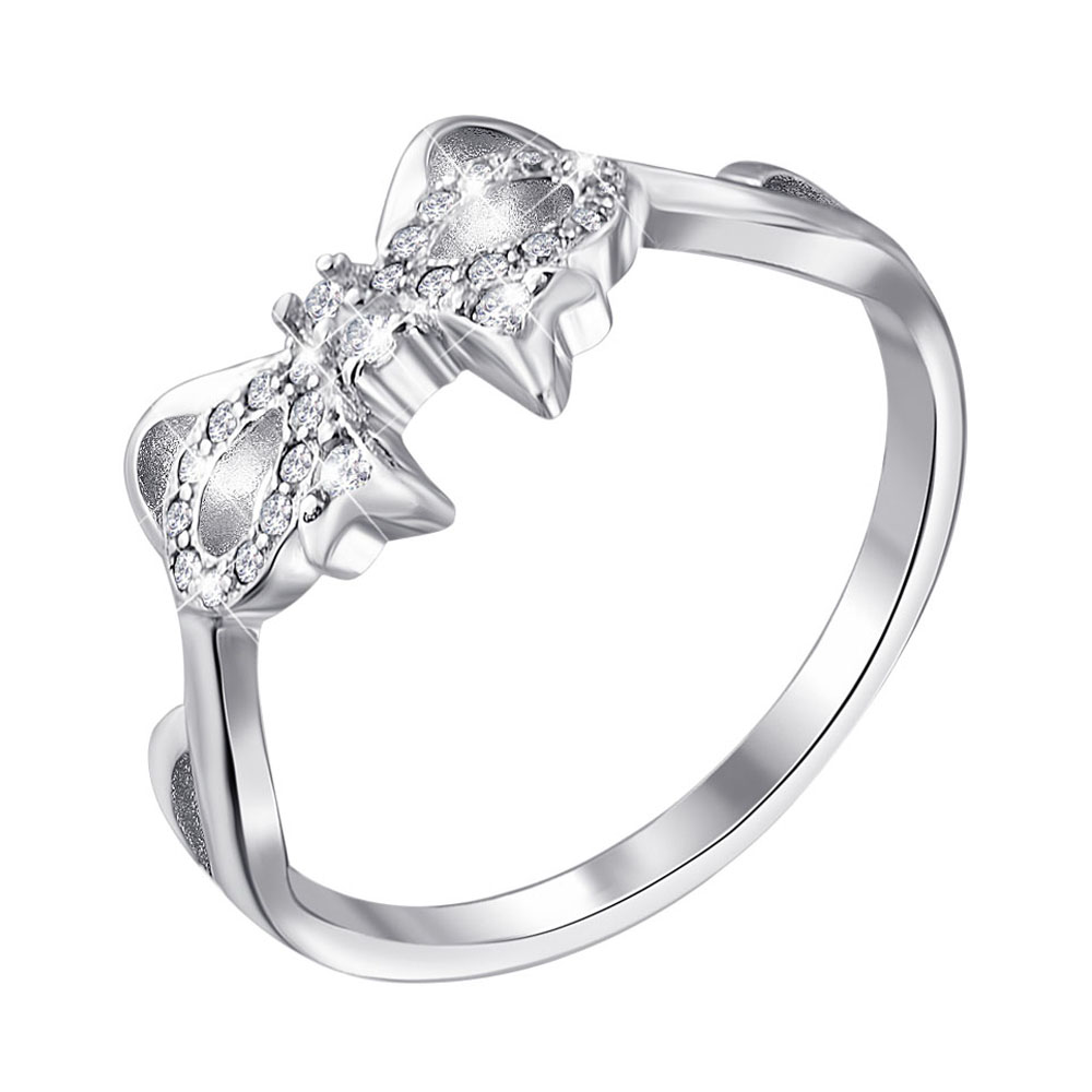 

Серебряное кольцо с фианитами 000129404 15.5 размера