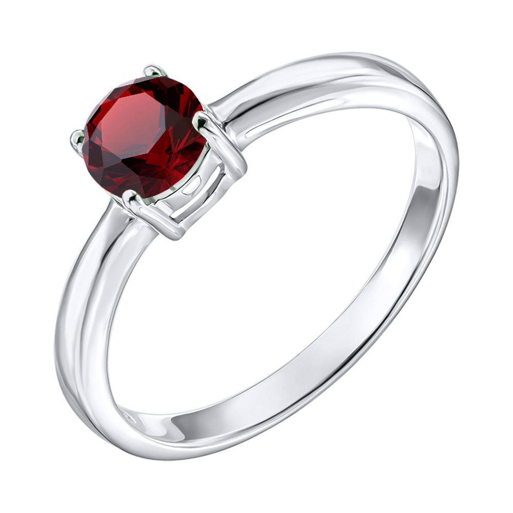 

Серебряное кольцо с гранатом 000137407 16.5 размера