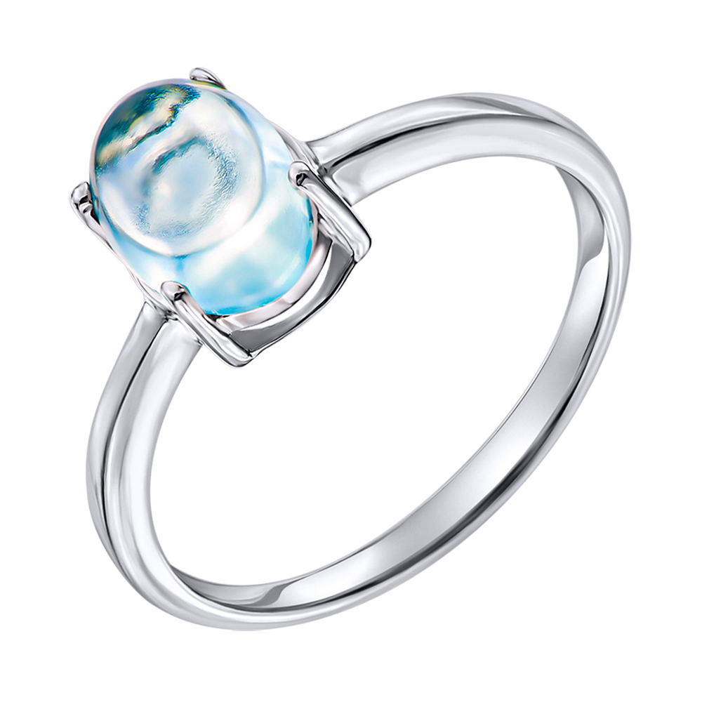 

Серебряное кольцо с топазом 000137409 17 размера