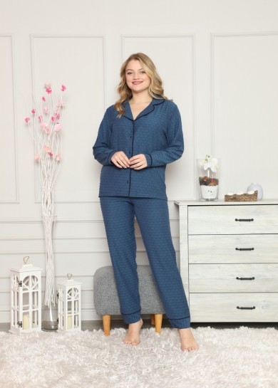 

Жіноча піжама Pijamoni 5800-4 S Петроль