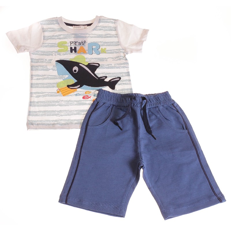 

Футболка + Шорты для мальчика BREEZE 13480 92 см кремовый/индиго