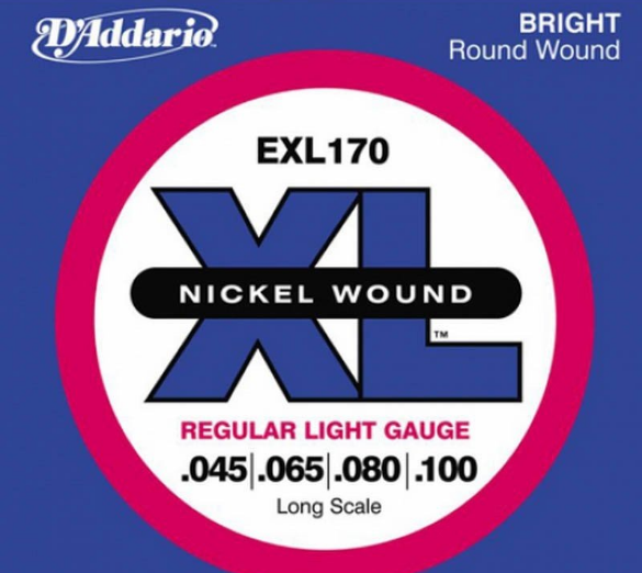 

Струни для бас-гитари D'addario EXL170XL 45-100