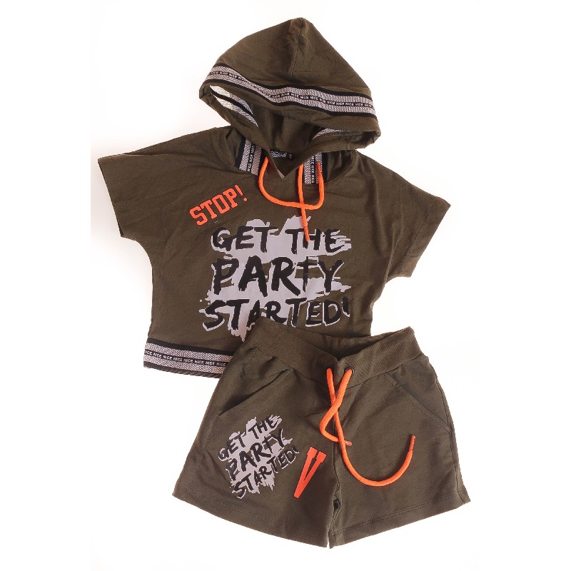 

Футболка + Шорты для девочки BLUELAND 2561 128 см хаки (479937)