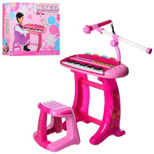 

Музыкальный инструмент Синтезатор Bambi HK-8020C-2 Розовый (BAM001795)