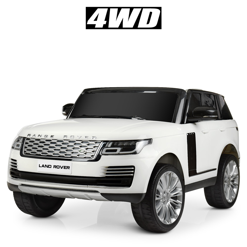 

Детский электромобиль Land Rover с планшетом MP3 USB 4G Джип M 4175(MP4)EBLR-1 Белый