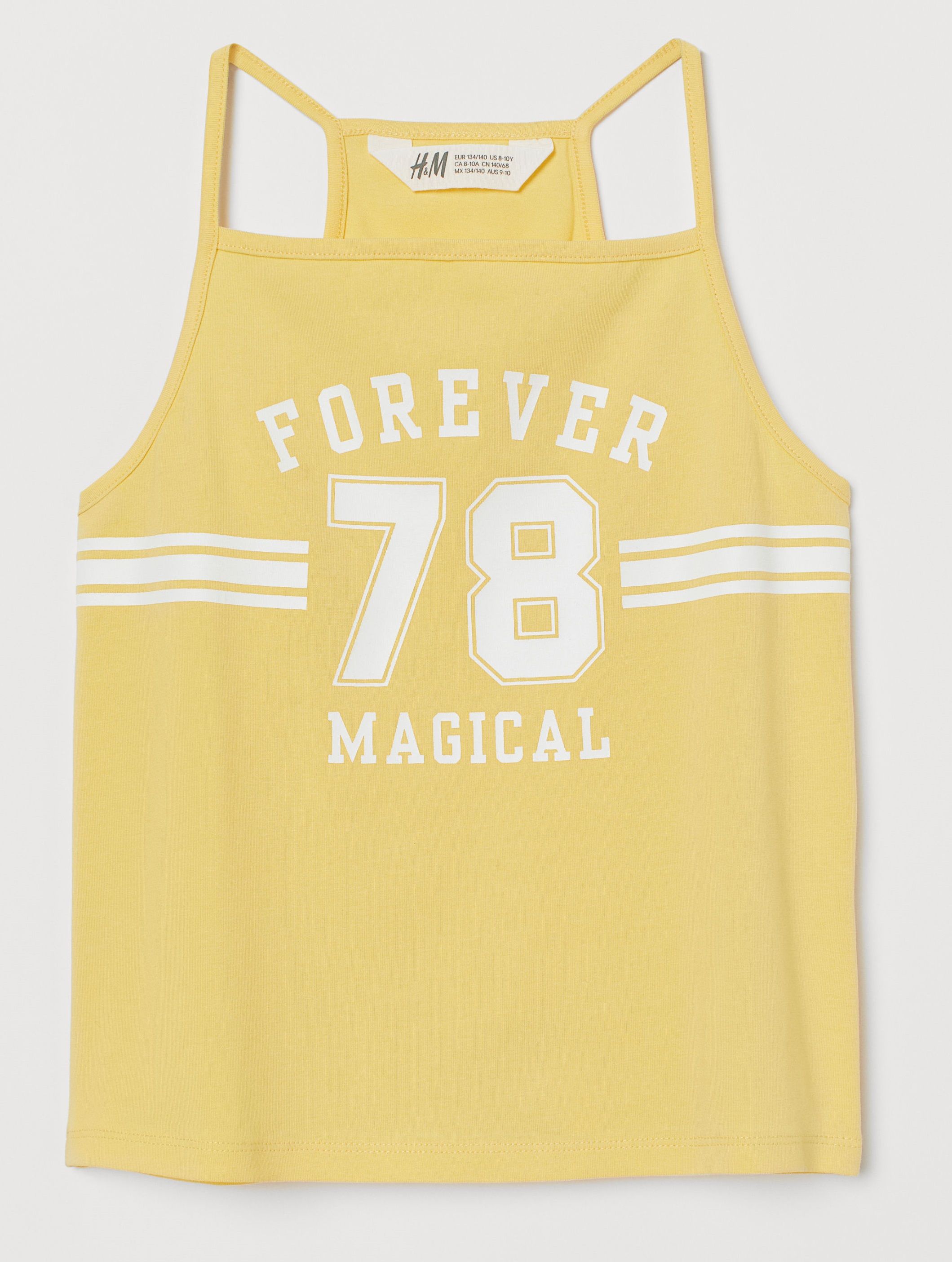 

Майка H&M 170 см желтая 0699071001