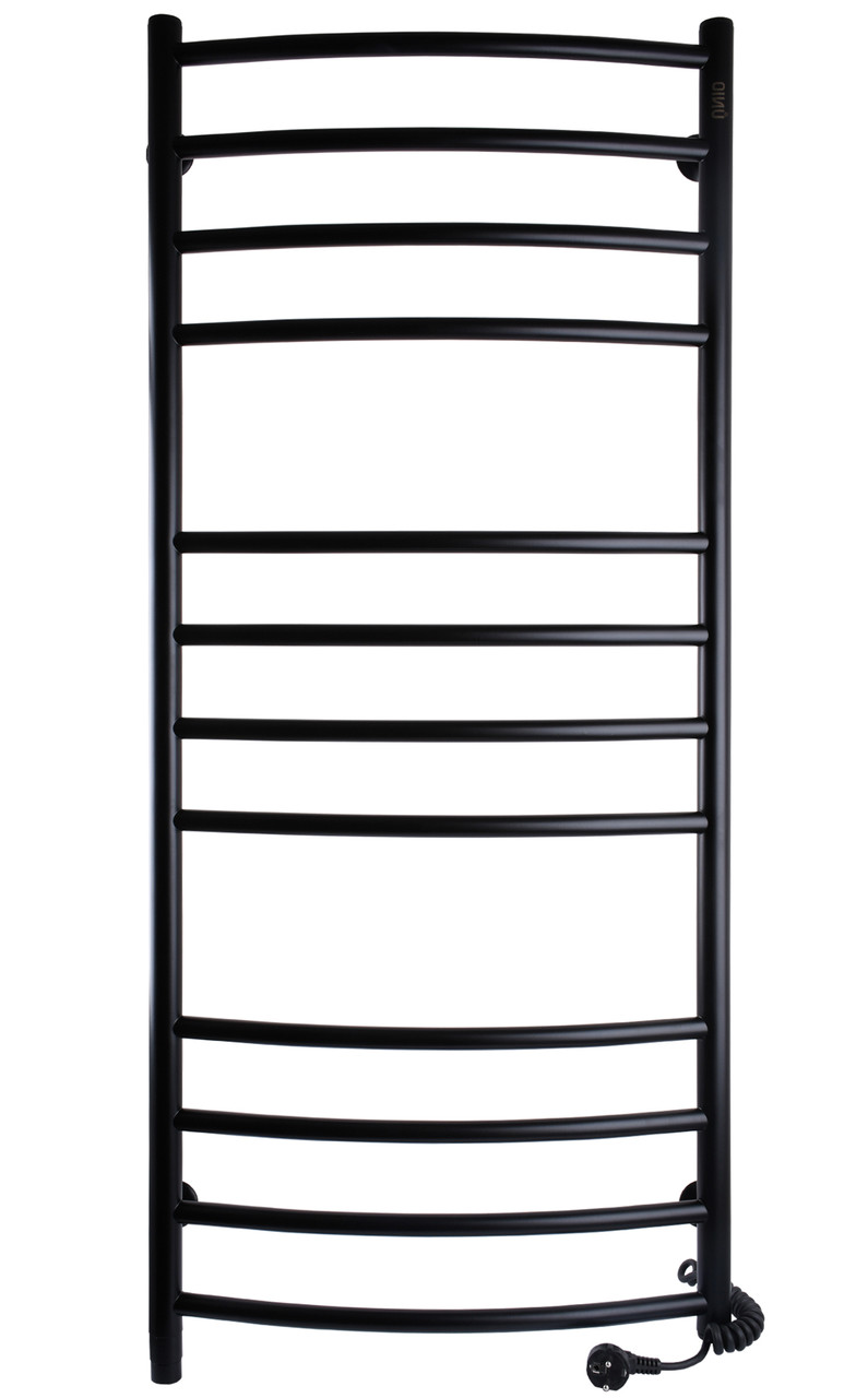 

Рушникосушарка LDE ER 1200-500-12 BLK Лесенка Дуга Элит электро черная UNIO 126 х 56 х 10 см черный матовый (000021555)