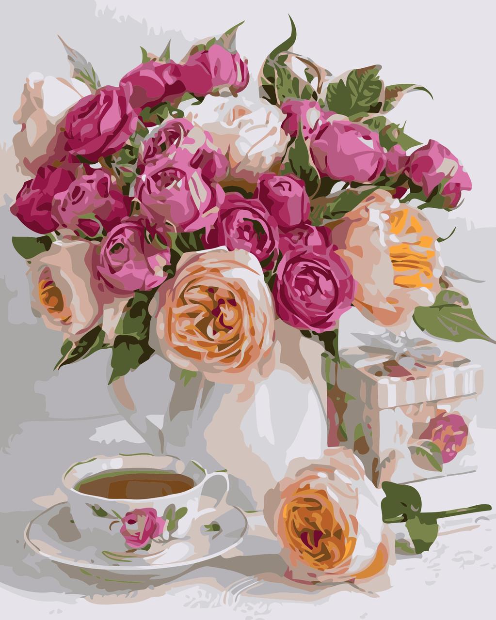 

Картина рисование по номерам ArtStory Чайний настрій 40х50см AS0357 набор для росписи, краски, кисти, холст