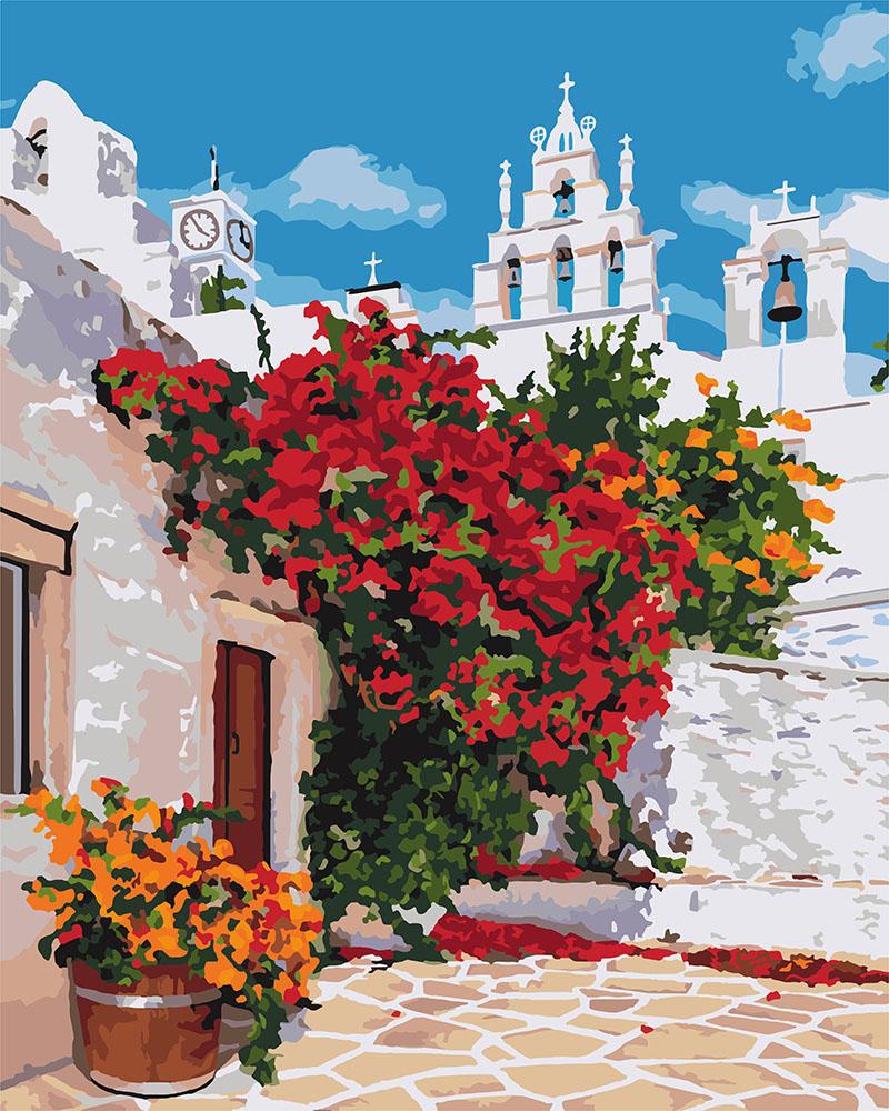 

Картина рисование по номерам Идейка Дом в цветах KH3577 40х50 см Сооружения, дома, городской пейзаж набор для росписи краски, кисти, холст