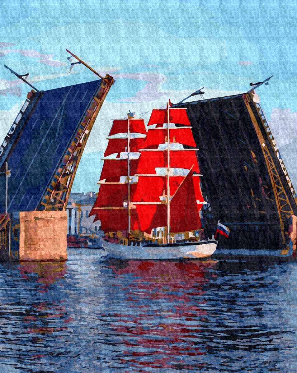 

Картина рисование по номерам Никитошка Алые паруса BRM32669 40х50 см Море, морской пейзаж, корабли набор для росписи краски, кисти, холст