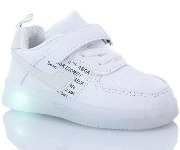 

Кроссовки Канарейка Led подошва KAN-PI 24 Белые (nv2993-24-b)