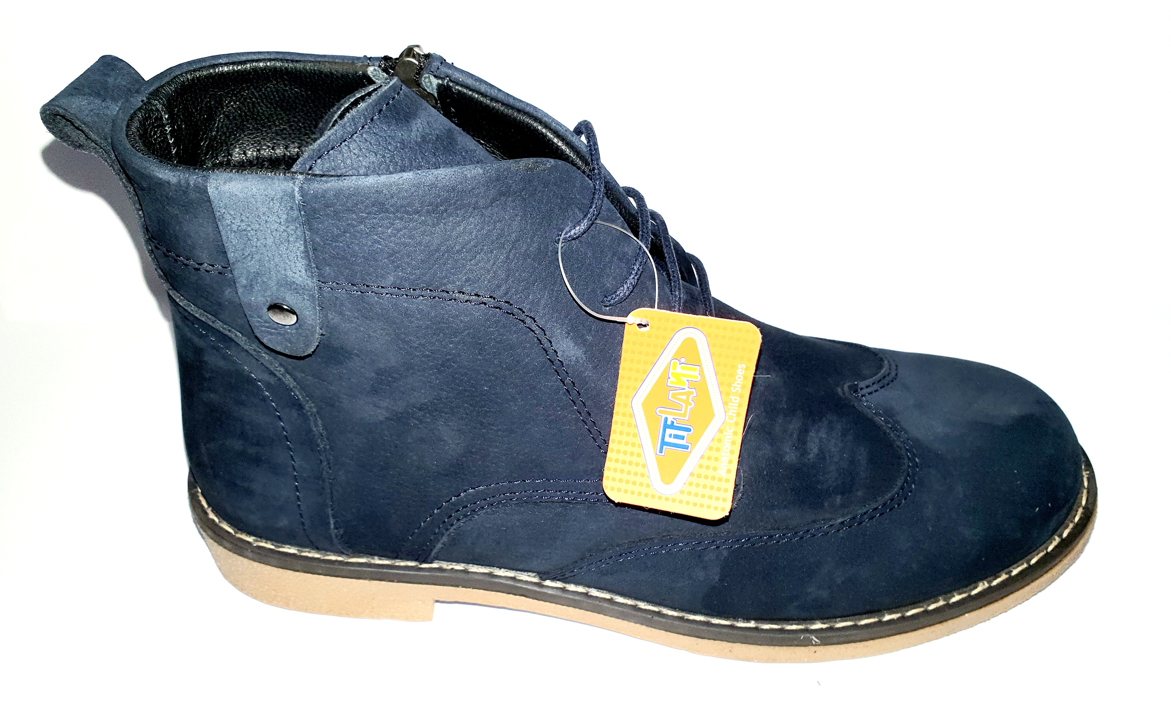 

Ботинки замшевые осень-зима для девочек Tiflani 39 размеры синие (С1007)