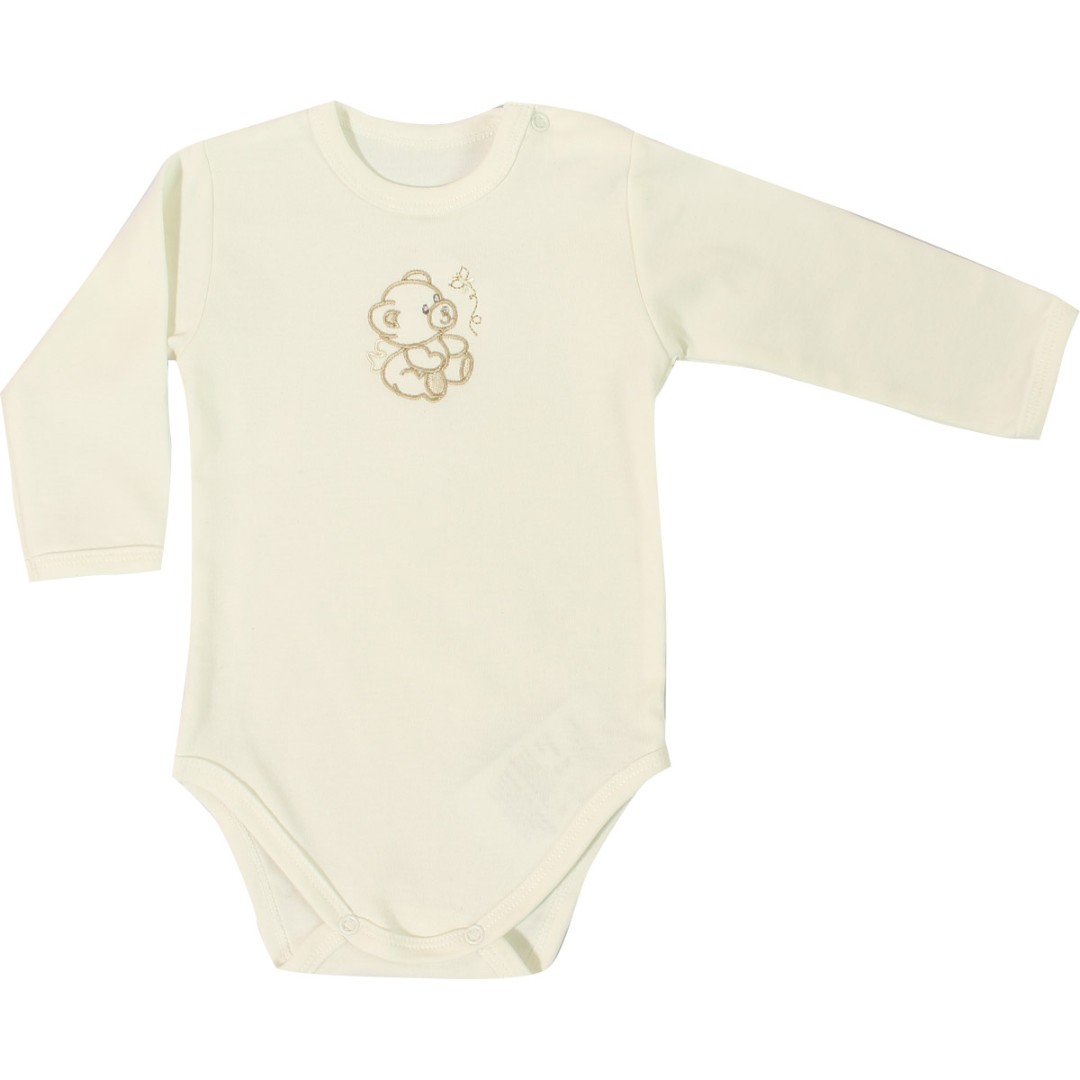 

Боді на довгий рукав, інтерлок 62 см. молочний BD1-beige-20 Ladan