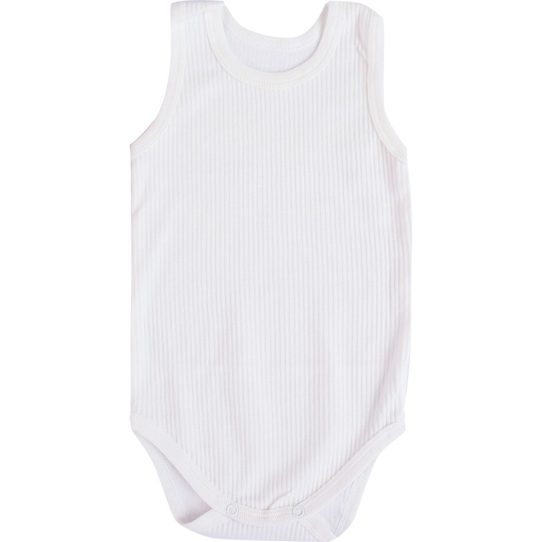 

Боді-майка рубчик 68 см. білий BD7-1-white-22 Ladan