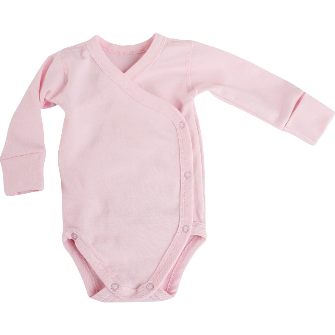 

Боді на запах, рібана 56 см. рожевий BD44-Pink-18 Ladan